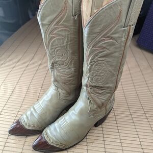 Tony Lama Black Label Women's Boots Style 61000 Size 6M Western Cowgirl 90s Vint